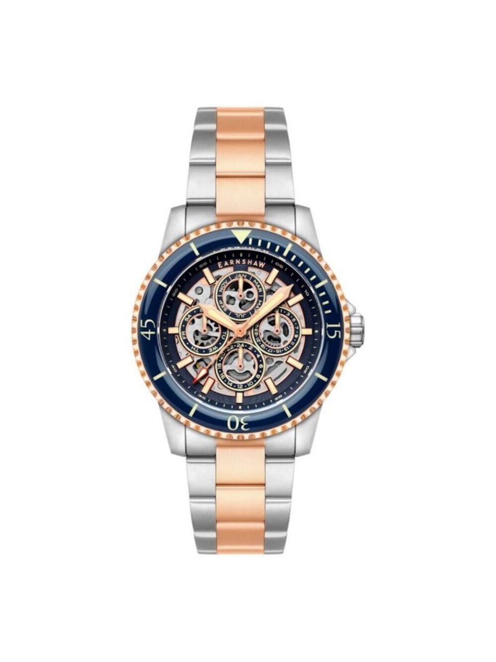 NWT Thomas Earnshaw Duncan Automatic Blue Dial Men's Watch